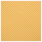 Heldergele en rode pokadots stof (Swatch)