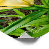 Heldergele gele Poster (Hoek)