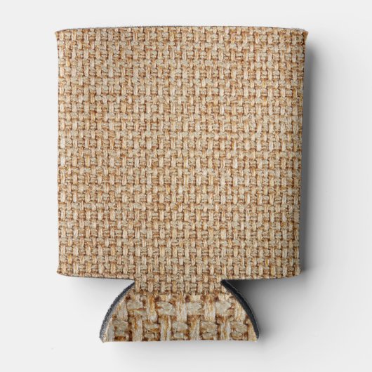 Heldergele gingham stof textuur. blikjeskoeler (Voorkant)