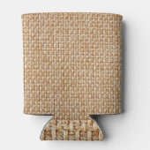 Heldergele gingham stof textuur. blikjeskoeler (Achterkant)
