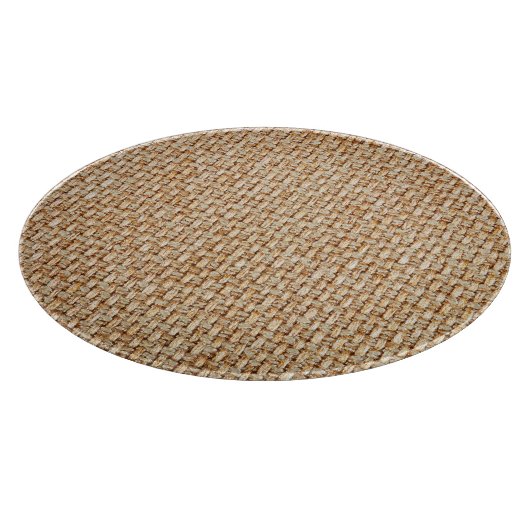 Heldergele gingham stof textuur. snijplank (Hoek)