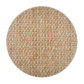 Heldergele gingham stof textuur. snijplank (Voorkant)