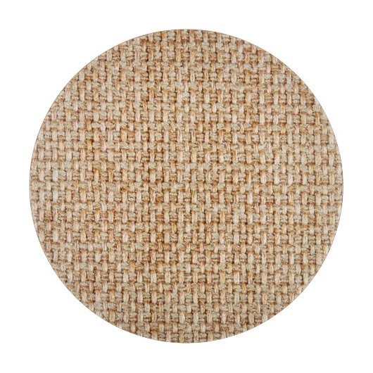 Heldergele gingham stof textuur. snijplank (Voorkant)