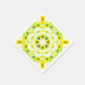 Heldergele groene ster Geslacht onthullen Baby sho Servet (Hoek)