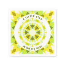 Heldergele groene ster Geslacht onthullen Baby sho