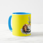 Heldergele koffie Mok (Voorkant links)