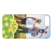 Heldergele lemonpatroon | Foto toevoegen Case-Mate iPhone Case (Achterkant (Horizontaal))