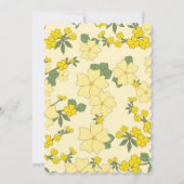 Heldergele lentekoraal kaart (Achterkant)