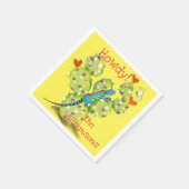 Heldergele lizard Cactus Butterfly Southwest Servet (Hoek)