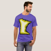 Heldergele Minnesota oversized T-shirt (Voorkant volledig)