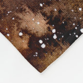 Heldergele nevel, waterverf donkere lucht. fleece deken (Hoek)