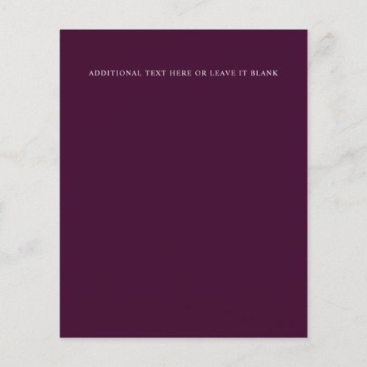 Heldergele Oranje groene Florals Spring Wedding (Achterkant)