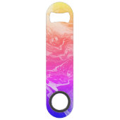 Heldergele Oranje roze Paarse flesopener Speed Flessenopener (Achterkant)