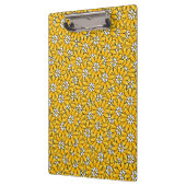 Heldergele Overlappende Floral Pattern Klembord (Links)