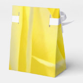 Heldergele roos landelijk bloemige bruiloft bedankdoosjes (Achterkant)