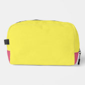 Heldergele roze onderste hoek toilettasje (Voorkant)