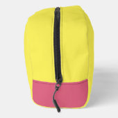 Heldergele roze onderste hoek toilettasje (Rechts)