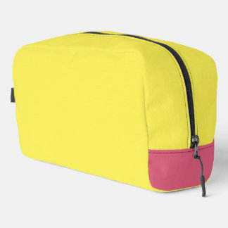 Heldergele roze onderste hoek toilettasje