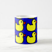 Heldergele rubberen dikke patroon bevestigen op bl koffiemok (Center)