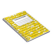 Heldergele samenstelling notitieboek (Rechterzijde)