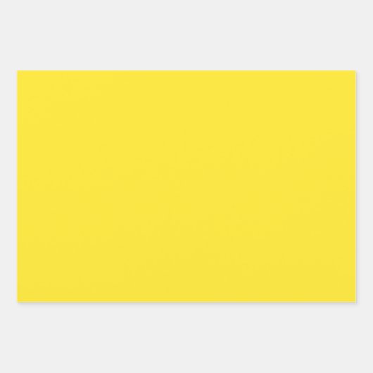 Heldergele, Solid Color Gift Inpakpapier Vel (Voorkant 2)