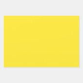 Heldergele, Solid Color Gift Inpakpapier Vel (Voorkant 3)