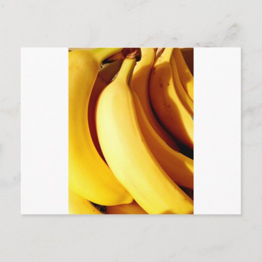Heldergele troep rijpe bananen briefkaart (Voorkant)
