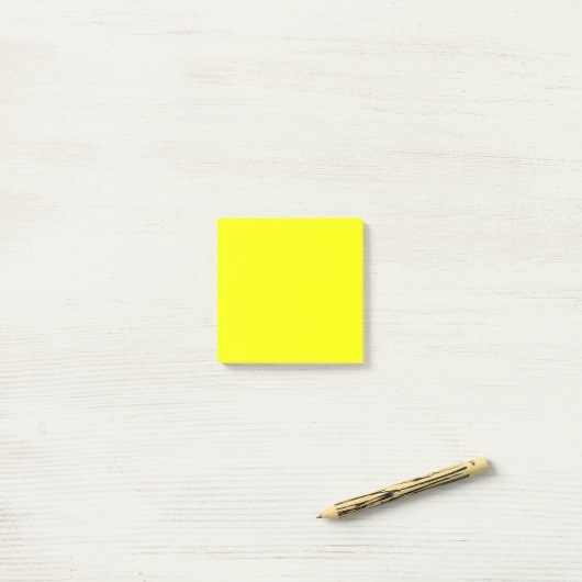 Heldergele vlakte post-it® notes (Op bureau)