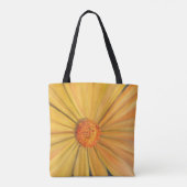 Heldergele zonnebloem-Canvas tas (Achterkant)