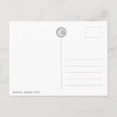 Heldergele zonnebloem, close-up foto CC0019 Briefkaart (Achterkant)