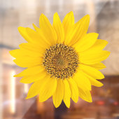 Heldergele zonnebloem raamsticker (Vel 2)