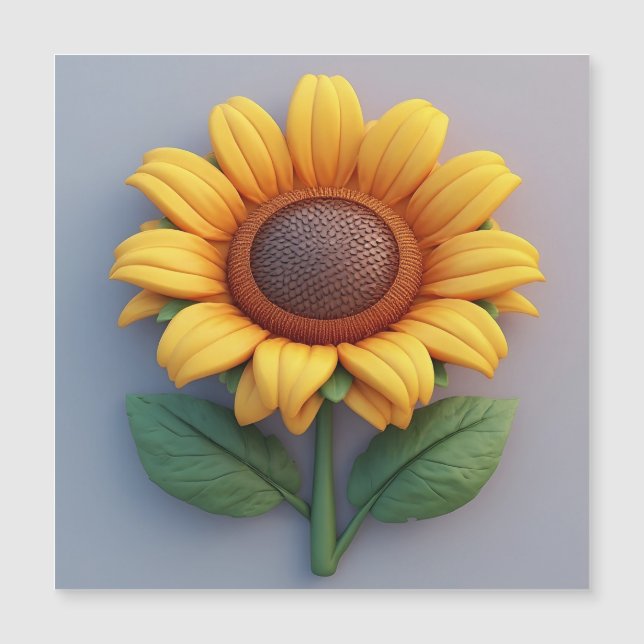 Heldergele Zonnebloem Sculptuur (Voorkant)