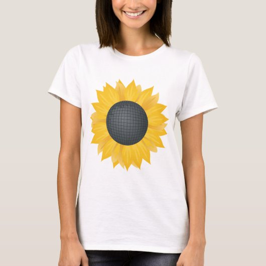 Heldergele zonnebloem T-shirt (Voorkant)