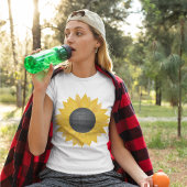 Heldergele zonnebloem T-shirt