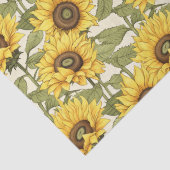 Heldergele zonnebloem tissuepapier (Detail)