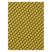 Heldergele zonnebloemen op zwart tafelkleed (Voorkant)