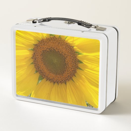 Heldergele zonnebloempel (Achterkant)