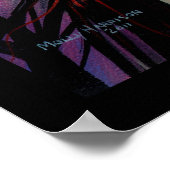 Heldergelig Poster met heks Fantasy (Hoek)