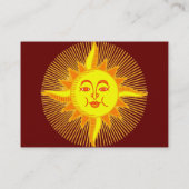 Heldergelige Visitekaartjes van de zon (Achterkant)