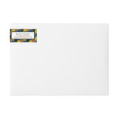 Heldergeometrisch patroon, moderne verjaardag (Voorkant)