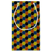 Heldergeometrisch patroon, moderne verjaardag klein cadeauzakje (Achterkant)