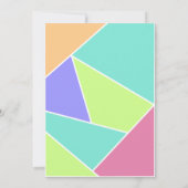 Heldergeometrische babyschoeiseluitvindingen kaart (Achterkant)