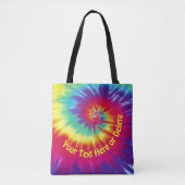 Heldergepersonaliseerde kleuren-Canvas tas, Jouw t Tote Bag (Voorkant)