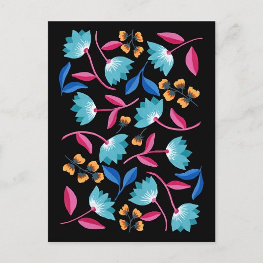 Heldergeverfd Abstract Briefkaart (Voorkant)