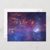 Heldergloeiende melkweg in de buitenruimte briefkaart (Voorkant / Achterkant)