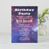 Heldergloeiende melkweg in de buitenruimte kaart (Staand voorkant)