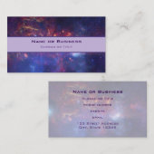 Heldergloeiende melkweg in de buitenruimte visitekaartje (Voorkant / Achterkant)