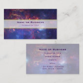 Heldergloeiende melkweg in de buitenruimte visitekaartje (Voorkant / Achterkant)