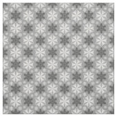 Heldergrijs zwart winterwit Snowflake patroon Stof (Swatch)