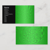 Heldergroen Abstract Ontwerp Visitekaartje (Voorkant / Achterkant)